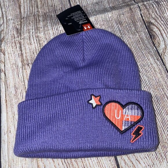 Under armour Other - Under Armour Girls One Size Stocking Hat 4-8Y NEW Purple